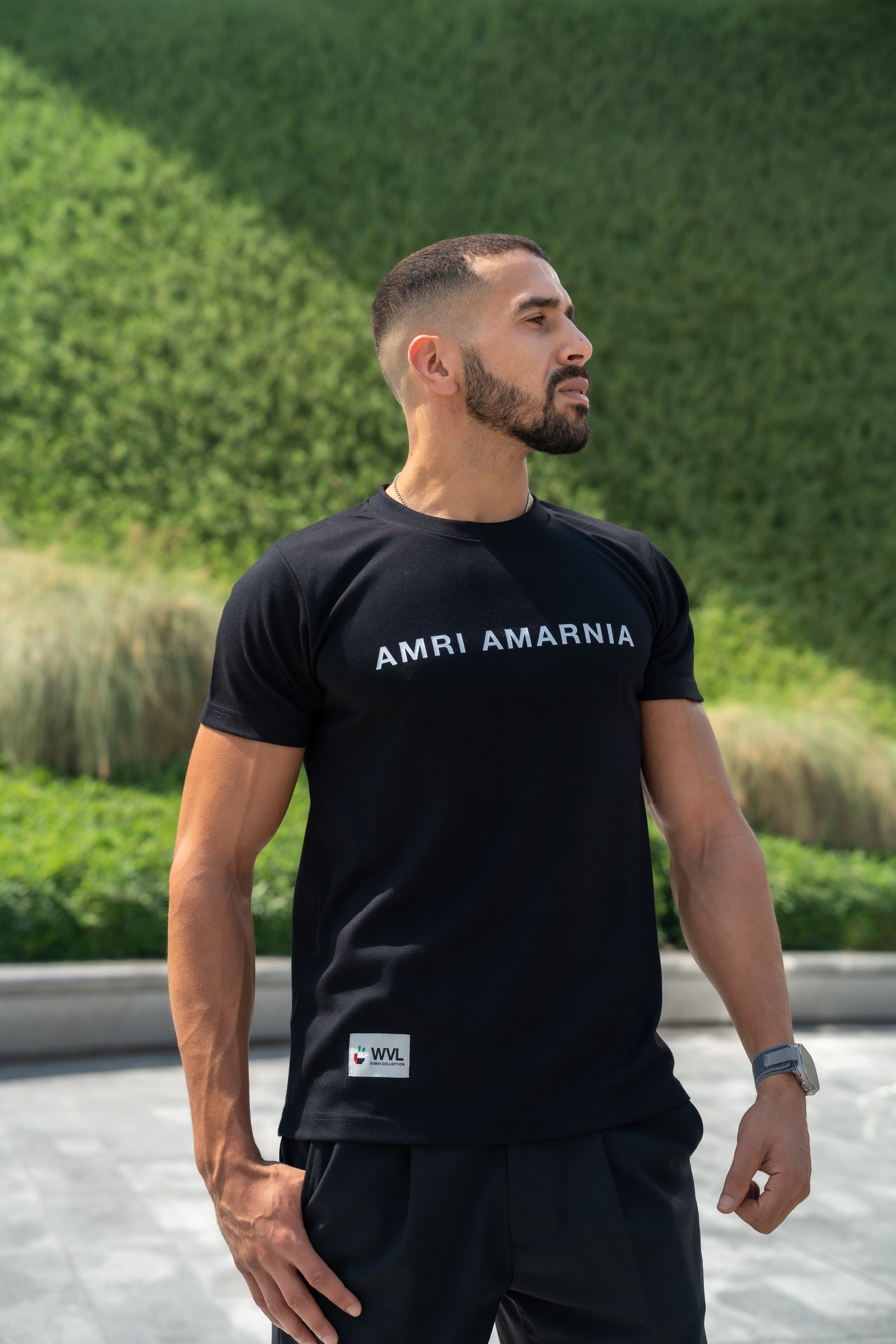AMRI AMARNIA – Dubai Signature Black Tee