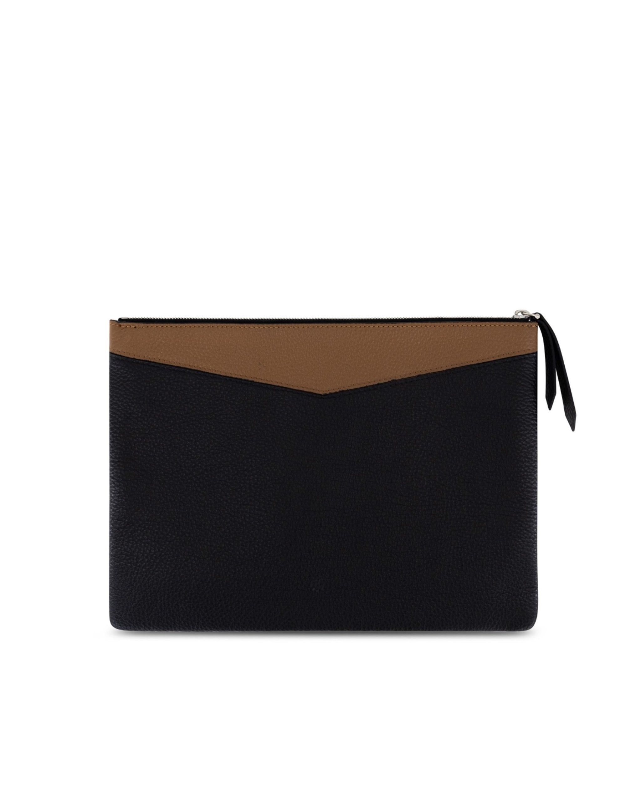 AMRI AMARNIA – Leather Pouch – Navy & Camel Edition.